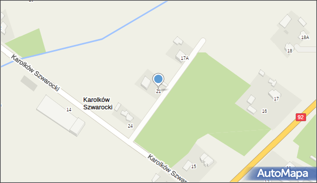 Karolków Szwarocki, Karolków Szwarocki, 21, mapa Karolków Szwarocki