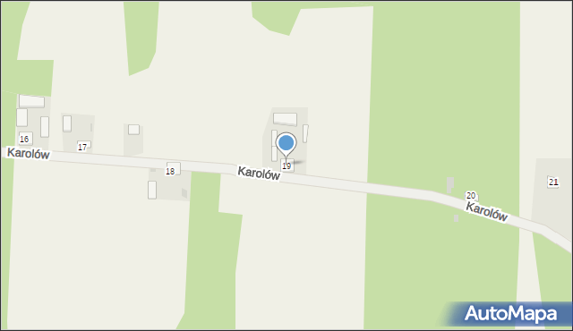 Karolów, Karolów, 19, mapa Karolów