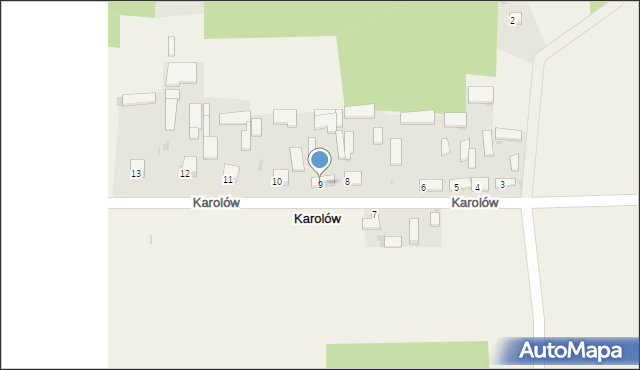 Karolów, Karolów, 9, mapa Karolów