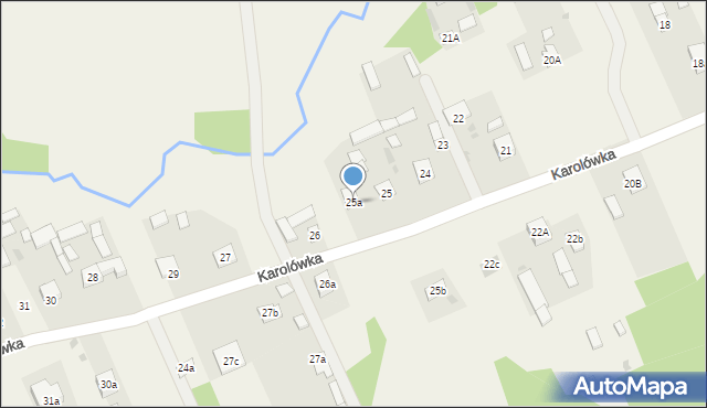 Karolówka, Karolówka, 25a, mapa Karolówka