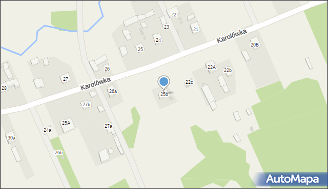 Karolówka, Karolówka, 25b, mapa Karolówka