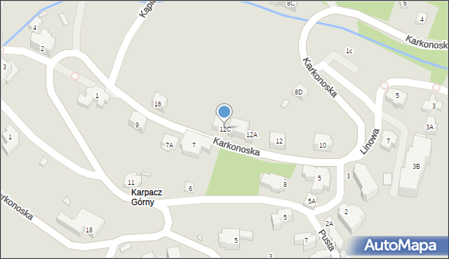 Karpacz, Karkonoska, 12C, mapa Karpacz