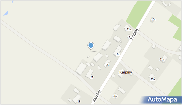 Karpiny, Karpiny, 27a, mapa Karpiny