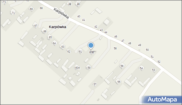 Karpiówka, Karpiówka, 60B, mapa Karpiówka