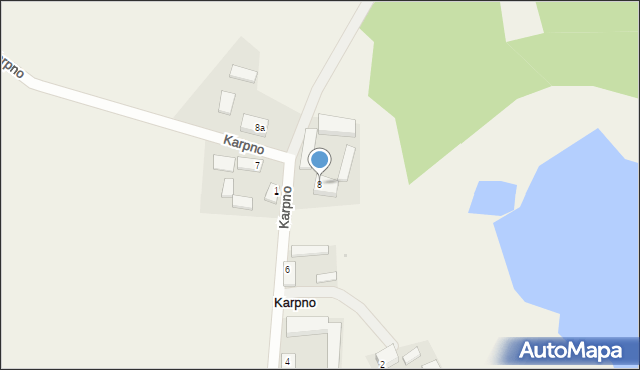 Karpno, Karpno, 8, mapa Karpno