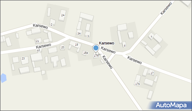 Karsewo, Karsewo, 17A, mapa Karsewo