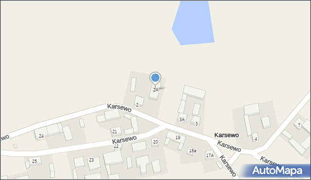 Karsewo, Karsewo, 2A, mapa Karsewo