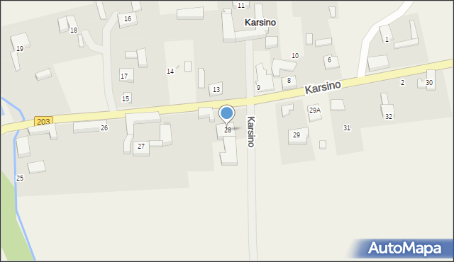 Karsino, Karsino, 28, mapa Karsino