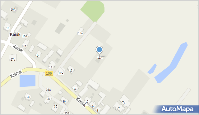 Karsk, Karsk, 11A, mapa Karsk