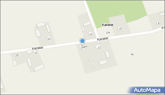 Karskie, Karskie, 11A, mapa Karskie