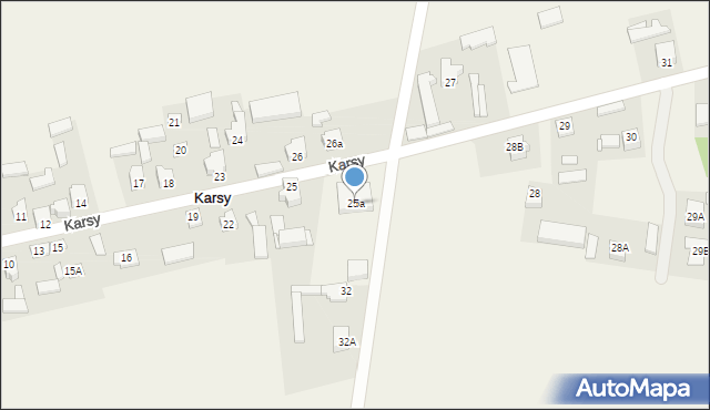 Karsy, Karsy, 25a, mapa Karsy