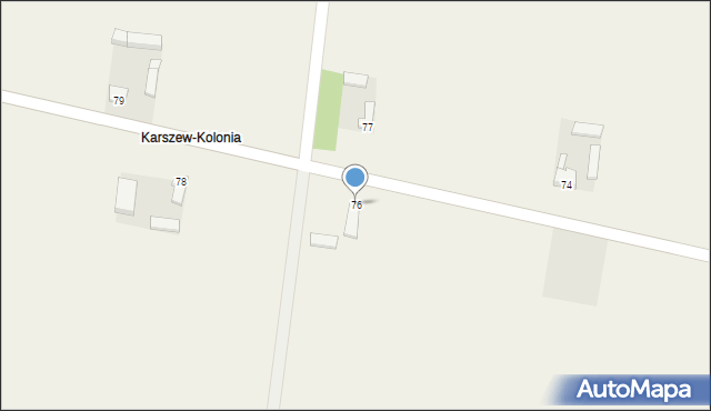 Karszew, Karszew, 76, mapa Karszew