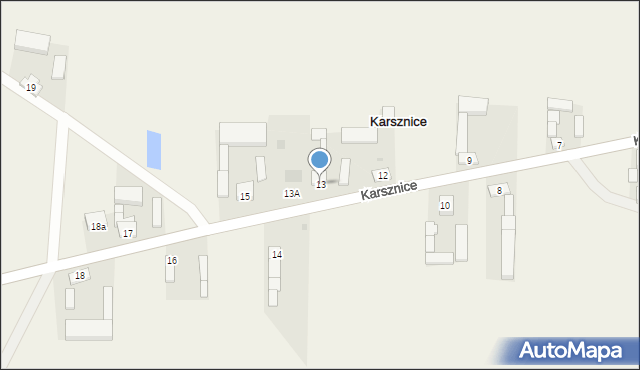 Karsznice, Karsznice, 13, mapa Karsznice