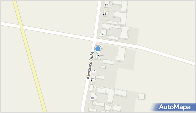 Karsznice Duże, Karsznice Duże, 15, mapa Karsznice Duże