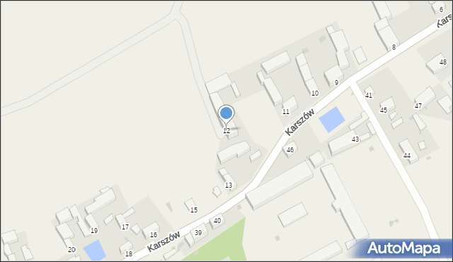 Karszów, Karszów, 12, mapa Karszów