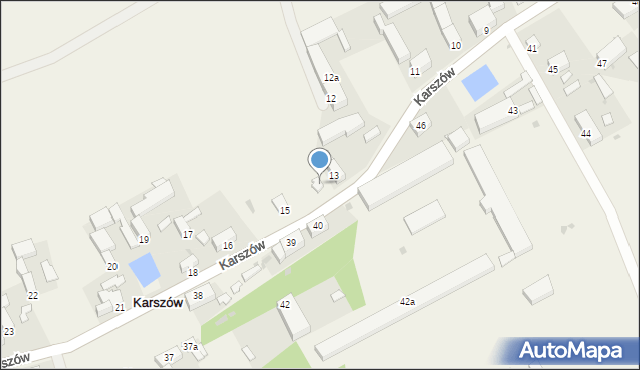 Karszów, Karszów, 14, mapa Karszów