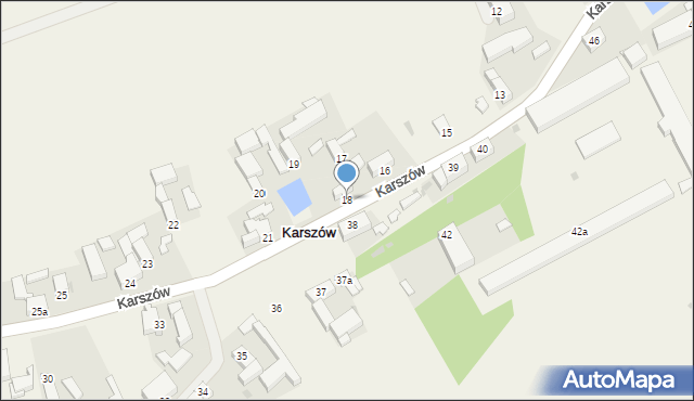 Karszów, Karszów, 18, mapa Karszów