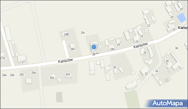 Karszów, Karszów, 26, mapa Karszów