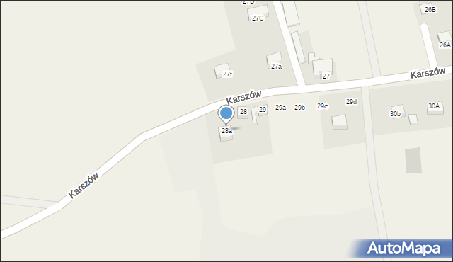 Karszów, Karszów, 28a, mapa Karszów