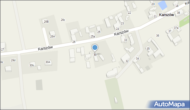Karszów, Karszów, 30, mapa Karszów