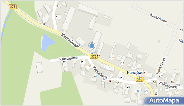 Karszówek, Karszówek, 10, mapa Karszówek