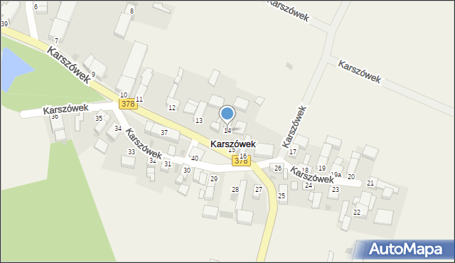 Karszówek, Karszówek, 14, mapa Karszówek