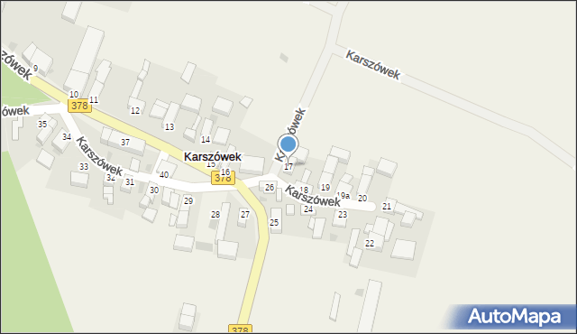 Karszówek, Karszówek, 17, mapa Karszówek