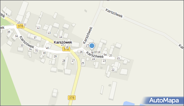 Karszówek, Karszówek, 18, mapa Karszówek
