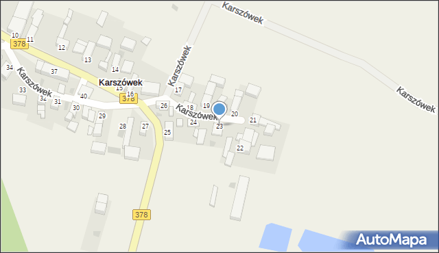 Karszówek, Karszówek, 23, mapa Karszówek