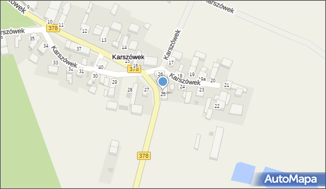 Karszówek, Karszówek, 25, mapa Karszówek