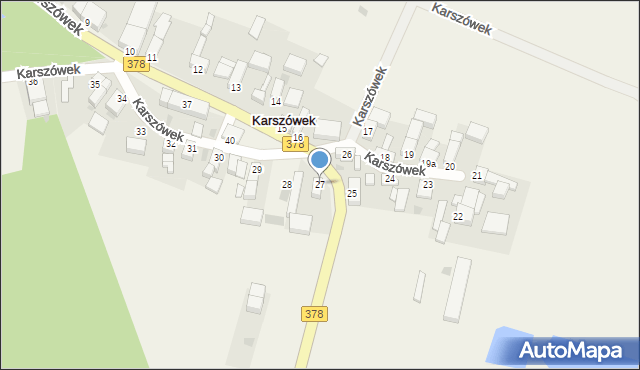 Karszówek, Karszówek, 27, mapa Karszówek