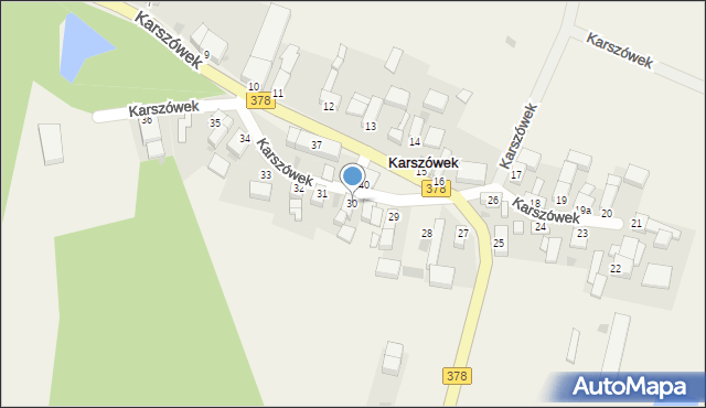 Karszówek, Karszówek, 30, mapa Karszówek