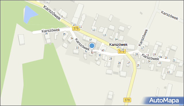 Karszówek, Karszówek, 31, mapa Karszówek