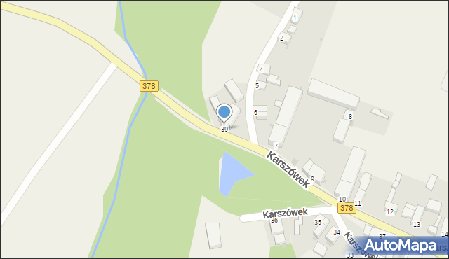 Karszówek, Karszówek, 39, mapa Karszówek