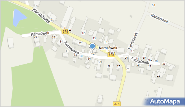 Karszówek, Karszówek, 40, mapa Karszówek