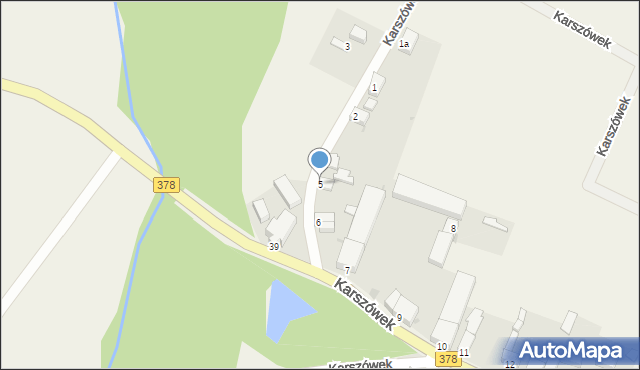 Karszówek, Karszówek, 5, mapa Karszówek