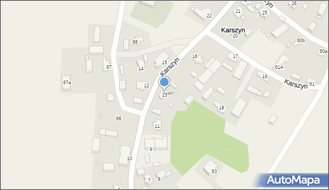 Karszyn, Karszyn, 13, mapa Karszyn