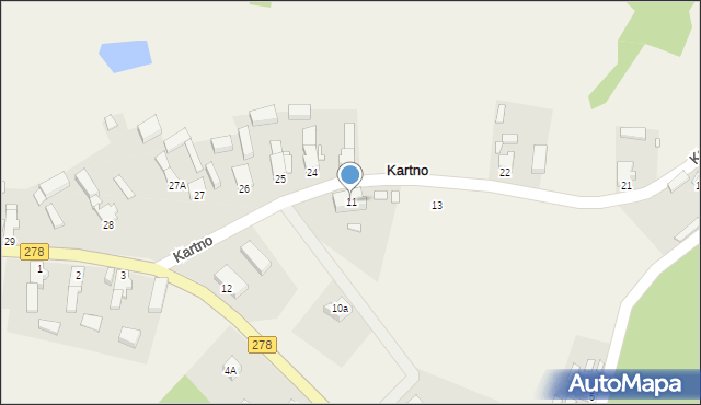 Kartno, Kartno, 11, mapa Kartno