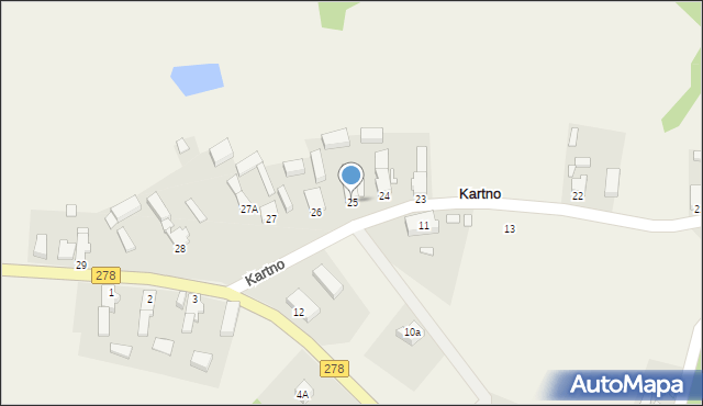 Kartno, Kartno, 25, mapa Kartno