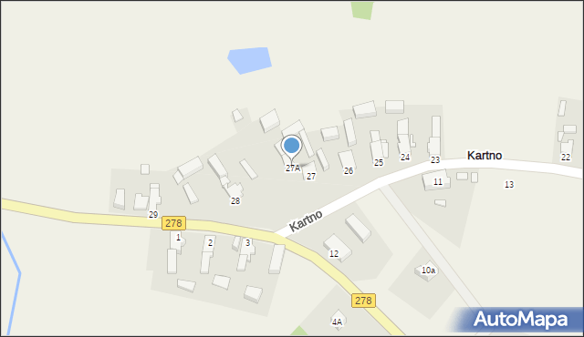 Kartno, Kartno, 27A, mapa Kartno