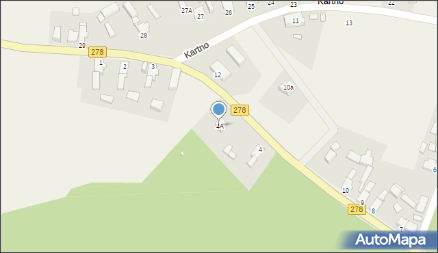 Kartno, Kartno, 4A, mapa Kartno