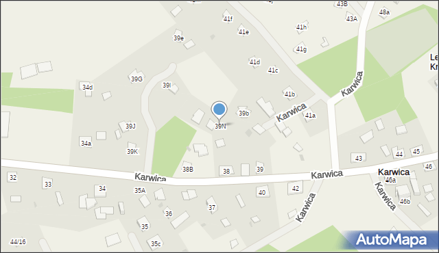 Karwica, Karwica, 39N, mapa Karwica