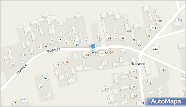 Karwice, Karwice, 22, mapa Karwice