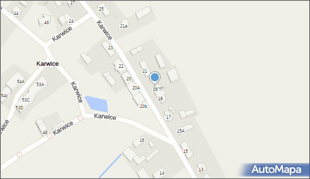 Karwice, Karwice, 19, mapa Karwice