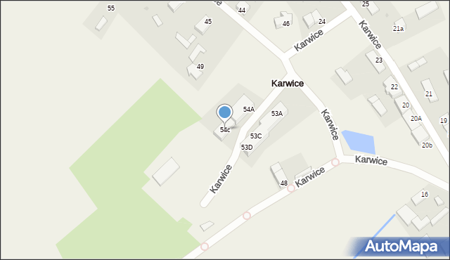Karwice, Karwice, 54c, mapa Karwice