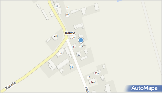 Karwie, Karwie, 11a, mapa Karwie