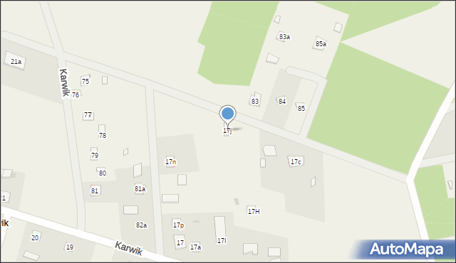 Karwik, Karwik, 17j, mapa Karwik