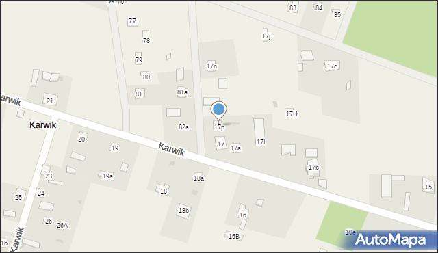 Karwik, Karwik, 17p, mapa Karwik