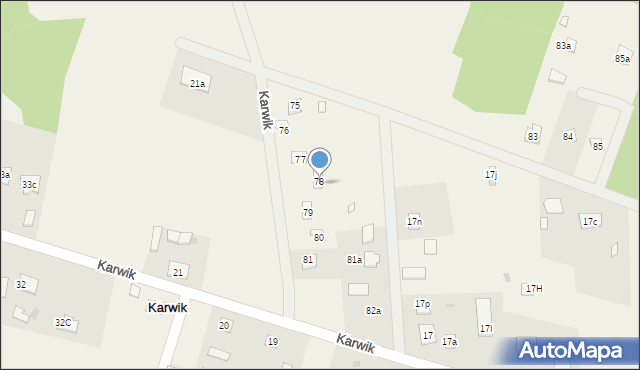Karwik, Karwik, 78, mapa Karwik