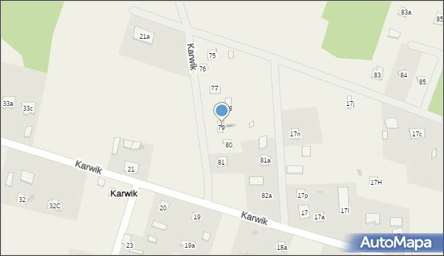 Karwik, Karwik, 79, mapa Karwik